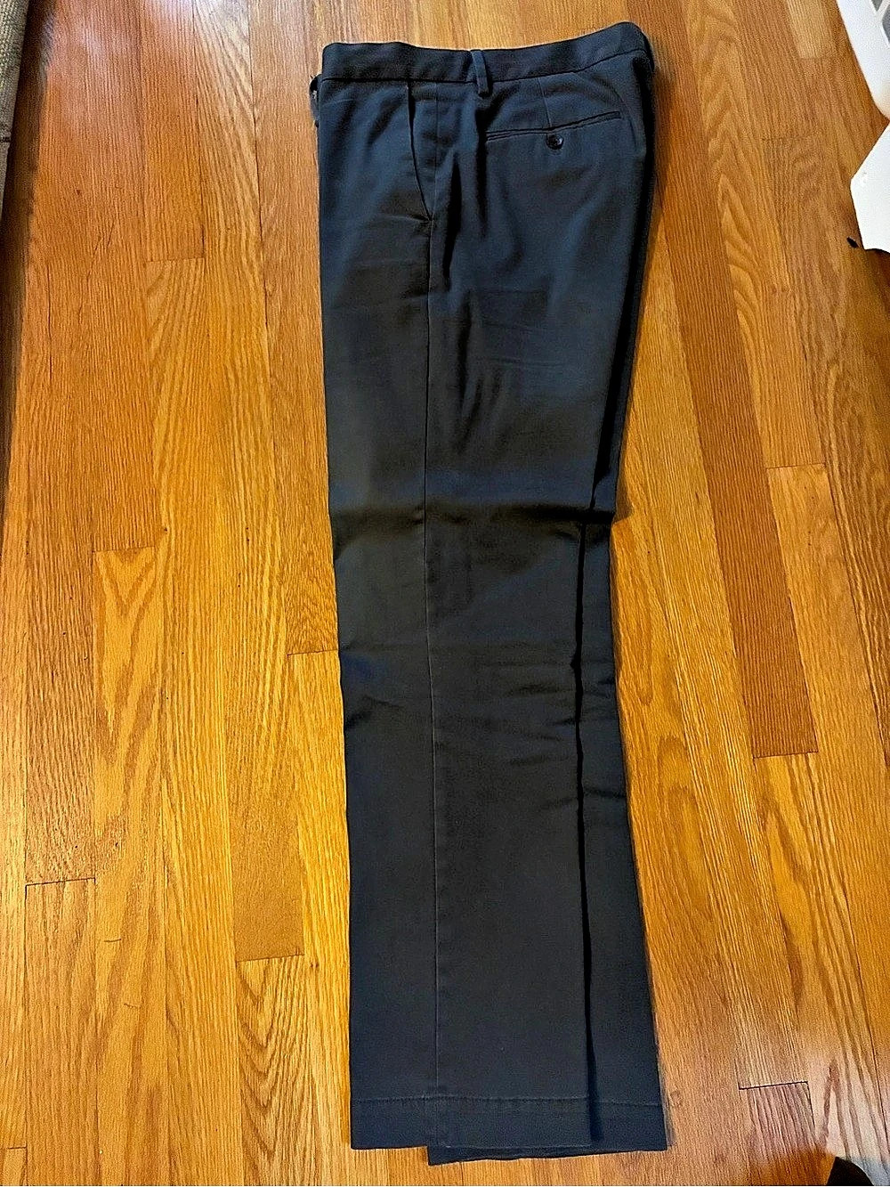 Banana Republic Aiden Slim Chino Men's Pants Black Waist 33x32
